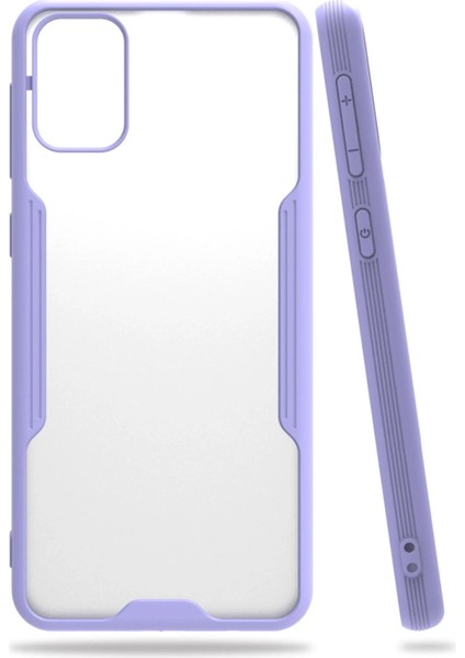 Samsung Galaxy M31 Kılıf Platin Silikon - Lila Ferrg