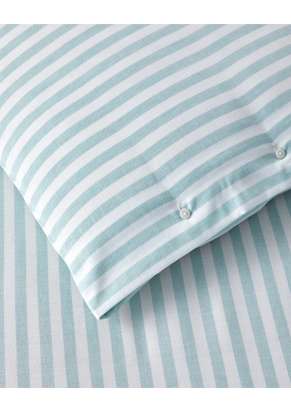 Soft Streaks Ipliği Boyalı Çift Kişilik Nevresim Takımı 200X220 cm Yeşil fırsatları