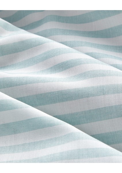 Soft Streaks Ipliği Boyalı Çift Kişilik Nevresim Takımı 200X220 cm Yeşil indirimleri