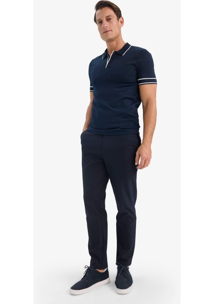 Standart Fit Polo Yaka Triko Kısa Kollu Tişört E3251AX25SM fiyatları