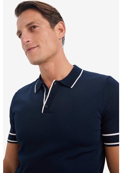 Standart Fit Polo Yaka Triko Kısa Kollu Tişört E3251AX25SM modelleri