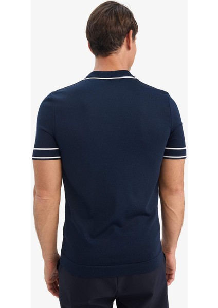 Standart Fit Polo Yaka Triko Kısa Kollu Tişört E3251AX25SM fırsatları