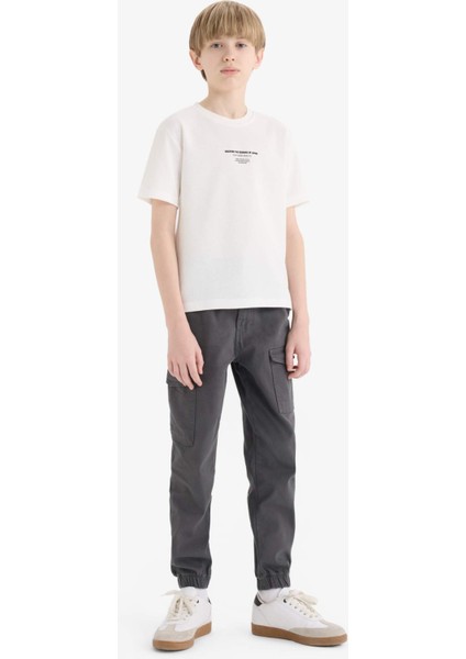 Erkek Çocuk Bisiklet Yaka Baskılı Kısa Kollu Tişört fiyatları