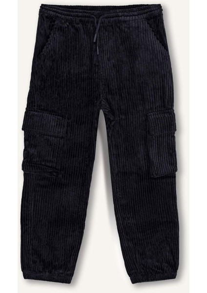 Erkek Çocuk Kargo Cepli Jogger Kadife Pantolon