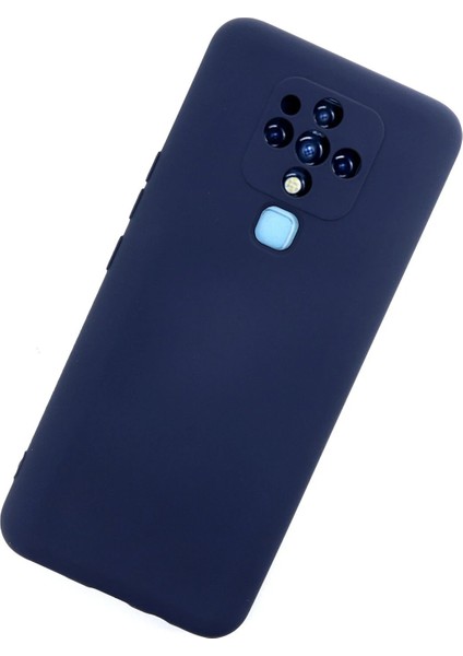 Tecno Camon 16 Kılıf Nano Içi Kadife Silikon - Lacivert Ferrg