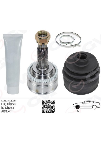 Ön Aks Kafasi Diş Sağ-Sol Volvo S40 -V40 1.8 99 04 Gnzrz