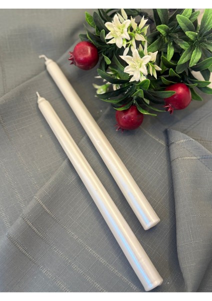 Luxury Akön Home Beyaz 2li Şamdan Mum 1 Adet modelleri