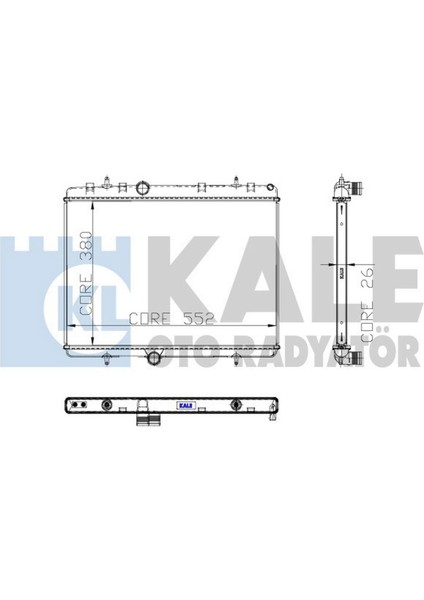 Motor Su Radyatörü [ Peugeot Partner Tepee, 307, 407, Citroen C4 1.6 Hdi Brazing ] Gnzrz
