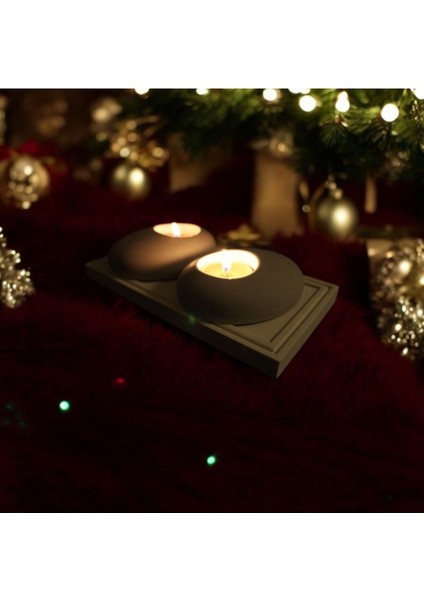 Luxury Tealıght Mumluk Seti Ev Dekorasyon Minimal 1 Adet