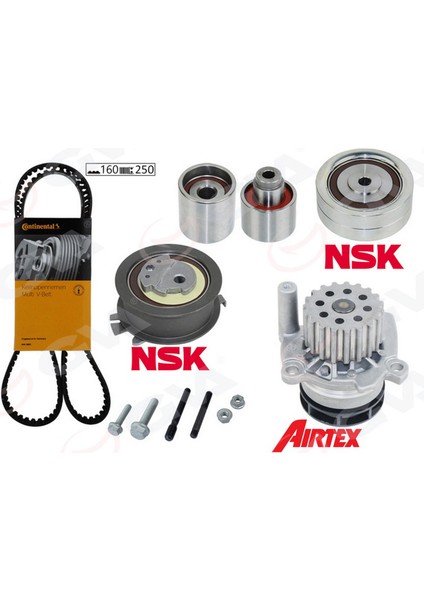 Devirdaimli Triger Seti Crafter-T6-A3-Jetta-Caddy-Polo-Passat 1.2-1.6-2.0 Tdi Cayb/c/d-Caab/c Ckub-Cffb-Cfwa-Caga Gnzrz
