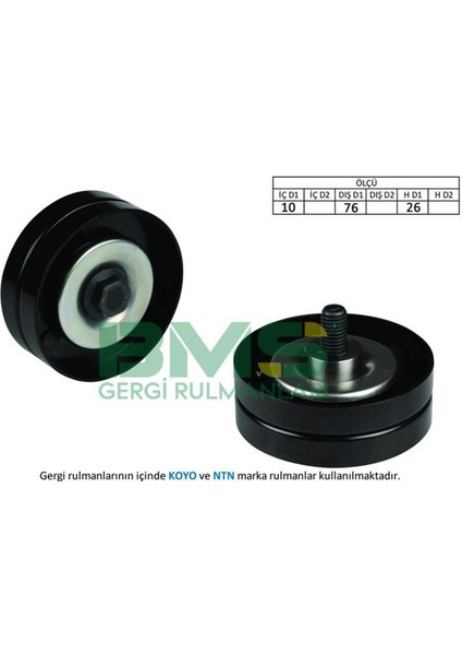 Alternatör Gergi Rulmani Astra G-H-Combo-Corsa 1.7 Dti Gnzrz