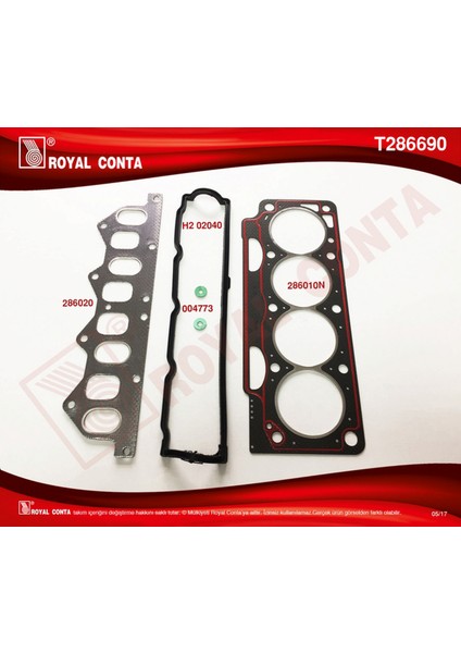 Üst Takim Conta Keçesiz Lgn 1.8-Mgn 2.0 F3P-F3R Gnzrz