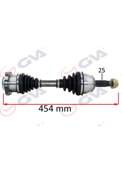 Komple Aks Sol Palio-Albea 1.3 Mtj 03-07 454MM Gnzrz
