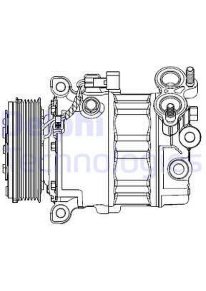 Klima Kompresoru Ford Focus Iii 11 1.6 Tdci Mondeo Iv 07 14 1.6 Tdci Volvo V60 I 10 V40 10 V50 10 S60 Ii 10 S40 Ii 10 C30 10 1.6d D 4162 T Gnzrz