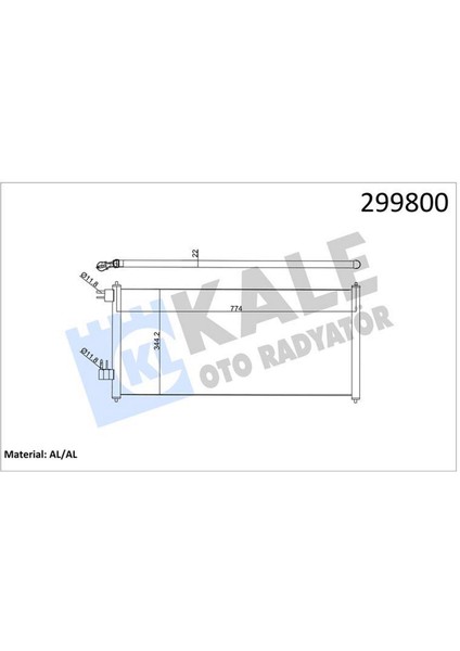 Klima Radyatörü Connect 02 14 1.8 Tdci 75-90-110PS Gnzrz