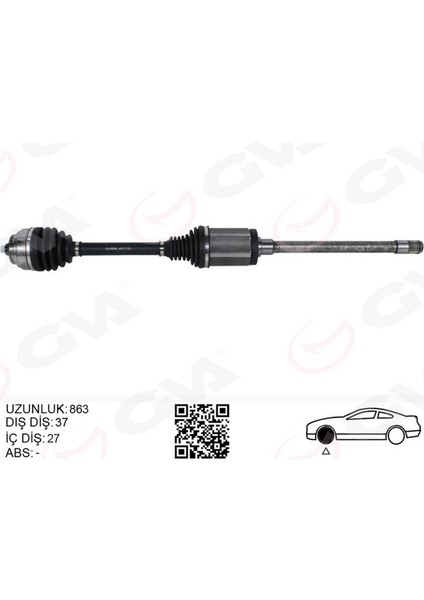 Komple Aks Ön Sağ Bmw F10 F12 F13 F06 Xdrıve 863MM Gnzrz