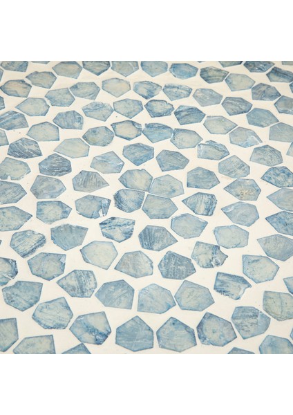 Hanoi Dekoratif Tepsi 37 cm Beyaz/açık Mavi indirimleri