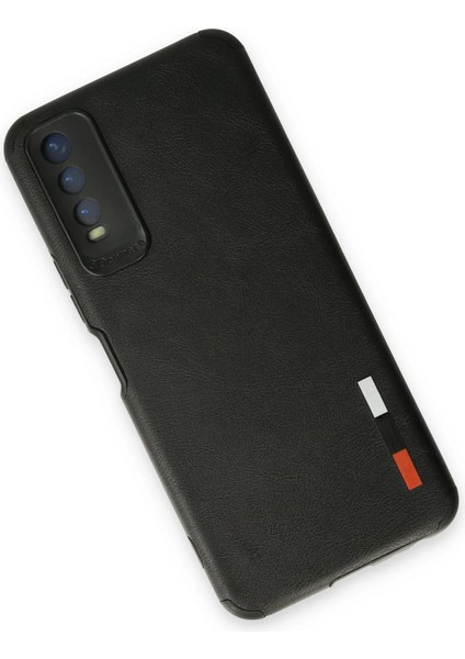 Vivo Y11S Kılıf Loop Deri Silikon - Siyah Ferrg
