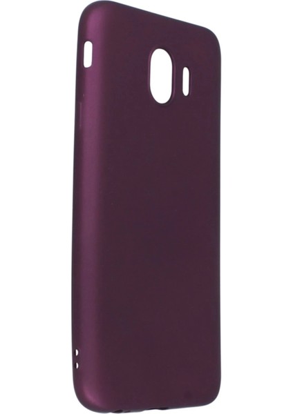 Samsung Galaxy J4 Kılıf First Silikon - Mürdüm Ferrg