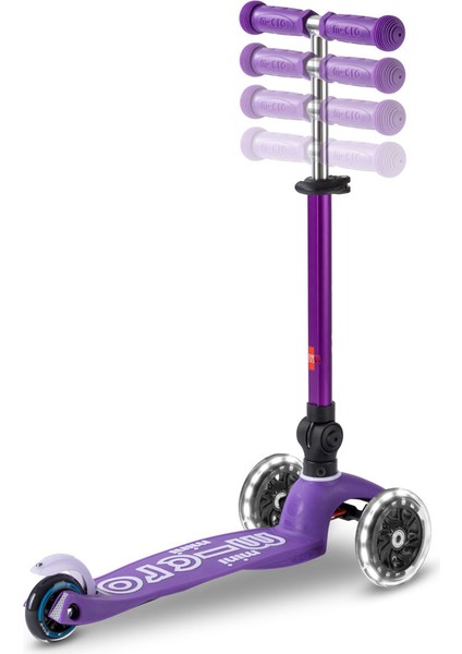 Scooter Mini Micro Deluxe Foldable LED Purple MMD199
