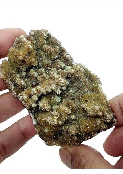 Luxury Ikizce Krisopras Kristali Yeşil Kahve Renkli Bordial Oluşumlu Eşsiz Koleksiyonluk 50 gr Mineral 1 Adet