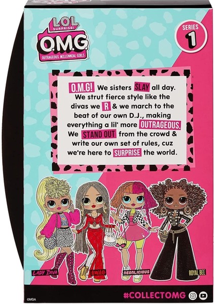 Luxury Surprise O.m.g. Core Series 1 Doll-Lady Diva Bebek Oyuncak 1 Adet