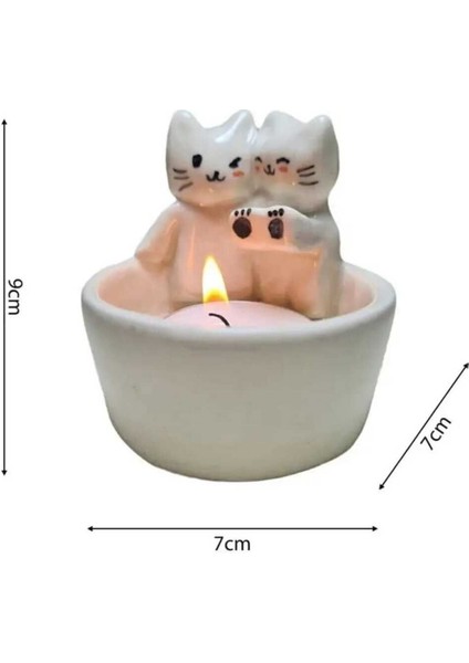 Luxury Sevgili Kedi Mumluk,üşüyen Kedi Mumluk, Sevgili Kedi Mumluk, Ateş Başında Üşüyen Sevgili Kedi Mumluk 1 Adet indirimleri