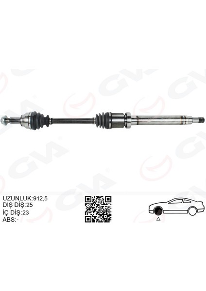 Ön Aks Komple Sağ Ford Courier 1.5 1.6 Tcdi 14 17 Gnzrz