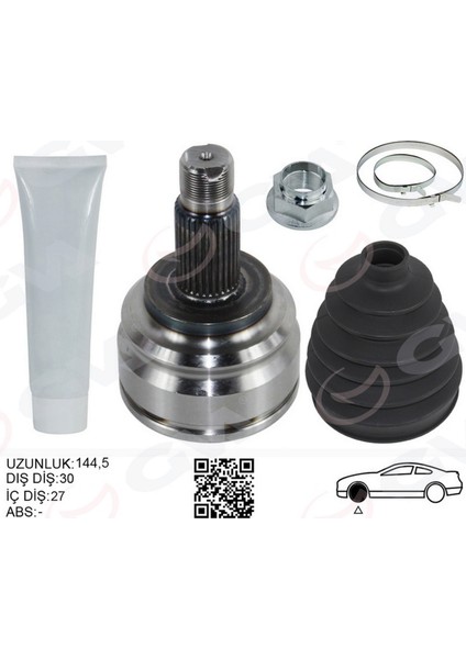 Aks Kafasi Diş Ön Sağ/sol Bmw X5 E53 05 00 144.5MM Gnzrz