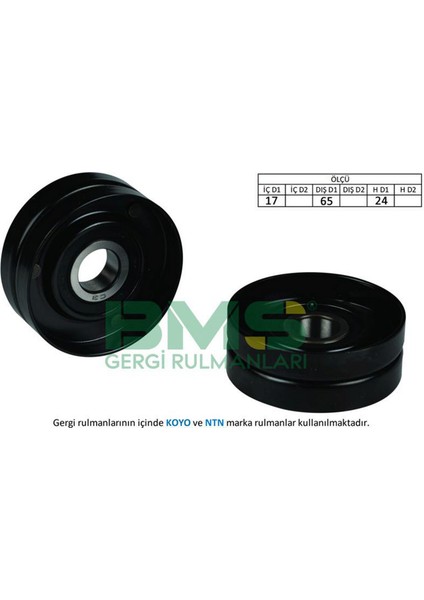 Alternatör Gergi Rulmani Golf7-A3-Leon-Caddy-Tiguan 1.6-2.0 Tdi Clha-Crkb-Clhb-Crka Gnzrz