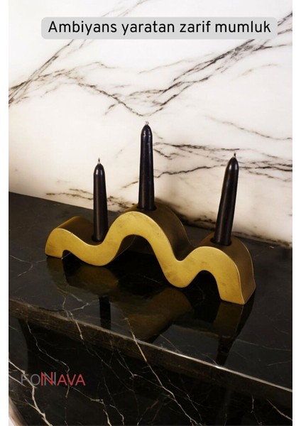 Luxury Şamdan Mumluk Dekoratif Mumluk Tealight Mumluk Altın Eskitme Renk Model 13 1 Adet
