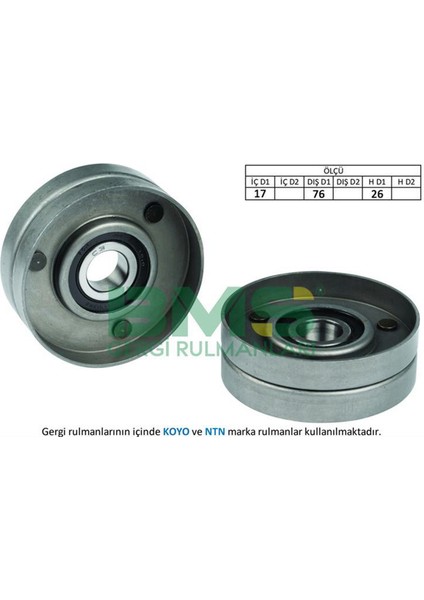 Alternatör Gergi Rulmani Polo-Golf4-Bora 1.4-1.6 16V Ahw-Bcb Gnzrz