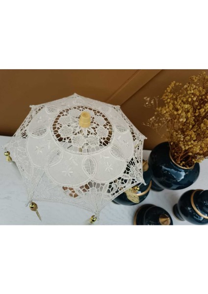 Luxury Bali Şemsiye Dantel Dekoratif 33 cm 1 Adet fırsatları