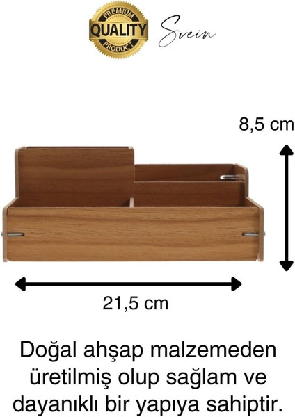 Luxury Özel Üretim 4 Bölmeli Masa Üstü Ahşap Kalem Kağıt Ataş Takı Organizeri Düzenleyici Kutu Ofis Masası 1 Adet fiyatları