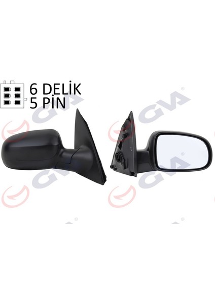 Diş Dikiz Aynasi Sağ Corsa C 01 Elektrikli Isitmali Konveks 5 Fiş VM-200EHR Gnzrz