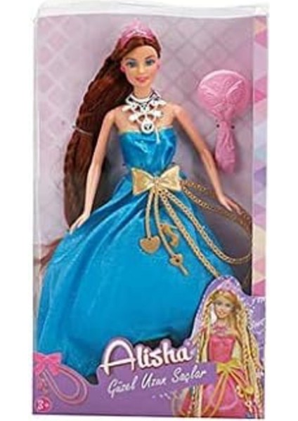 Luxury Srhtds Alisha Uzun Saçlı Prenses 08355 Mavi Elbise Desing 266450 1 Adet modelleri