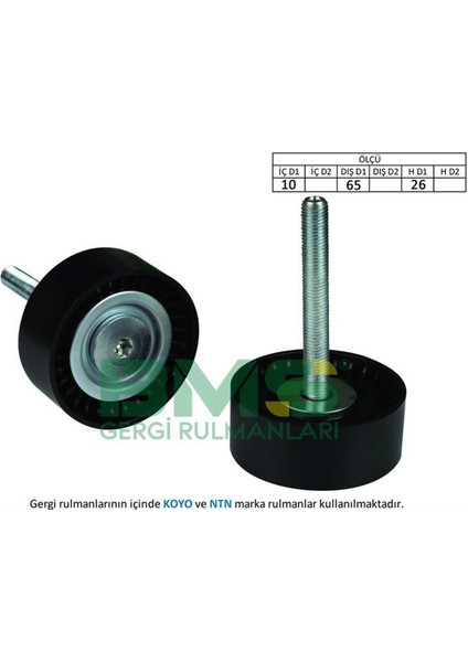 Alternatör Gergi Rulmani Doblo-Fiorino-Linea-Nemo-Bipper-Combo 1.3 Dmultijet 10 Gnzrz