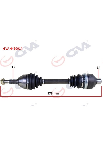 Komple Aks Sağ Astra H 1.3 Cdti 04 573MM Gnzrz
