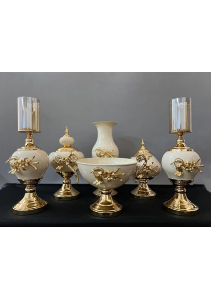 Luxury 6 Lı Salon Vazo Set 1 Adet