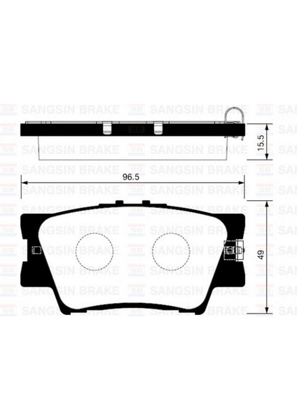 Arka Fren Balata Toyota Rav4 2.0l 1AZ-FE ACA30 ACA31 06-12 / Rav4 2.0l 1AD-FTV D4-D ALA40 12- Gnzrz