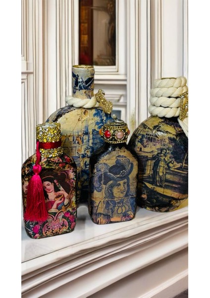 Luxury Ancient England Handmade Şişe Şamdan 1 Adet