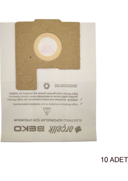 | S 6255 - S 6350 - S 6355 - AL 640S - Model Süpürgelerle Uyumlu Toz Torbası (10 Adet)