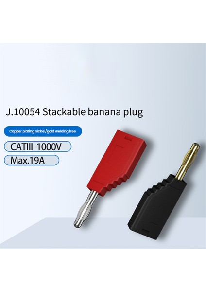 10 Adet/takım Konnektör Fişi J.10054 4mm Yığılabilir Fiş Muz Fişi Kırmızı (Yurt Dışından) modelleri
