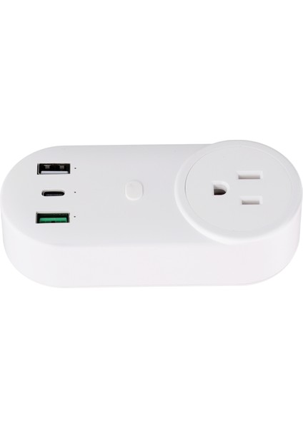 Akıllı Soket Wifi Fişi 16A 2 Delikli Usb+Tip-C Abd Fişi (Yurt Dışından)