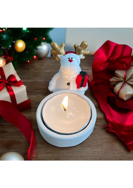 Luxury Geyik Model Tealight Mumluk 1 Adet