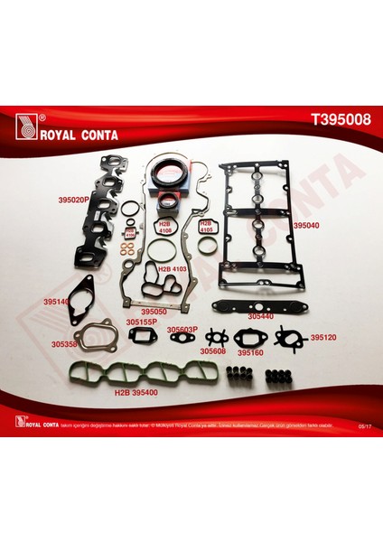 Motor Takim Conta Skc Siz Doblo-Corsa-Idea-Punto-Panda 1.3 Jtd Gnzrz