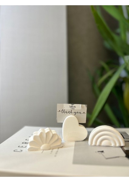 Luxury 3’lü Mini Kartvizitlik,notluk Beyaz 1 Adet