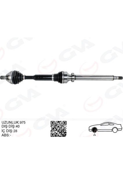 Ön Aks Komple Sag Volvo XC60 I 10 15 D3-D4-T5-T6 XC60 Ii 15 D4 Otomatik Şanziman 8 Vites Gnzrz