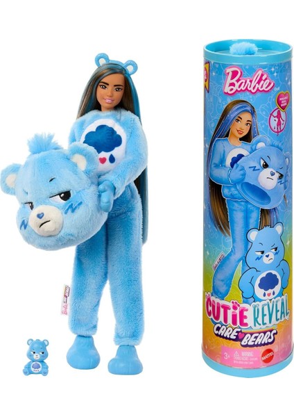 Luxury Cutie Reveal Care Bears Series - Grumpy Bear (Brunette) 1 Adet