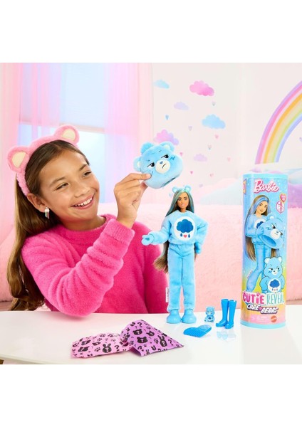 Luxury Cutie Reveal Care Bears Series - Grumpy Bear (Brunette) 1 Adet